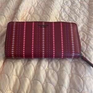 Kate Spade ♠️ pink heart wallet